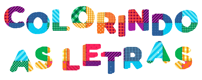 Colorindo as letras na festa junina.